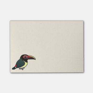 Birdorable gröna Aracari Post-it Block
