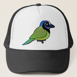 Birdorable gröna Jay Truckerkeps