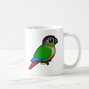 Birdorable Grönt-varade fräck mot Conure Kaffemugg