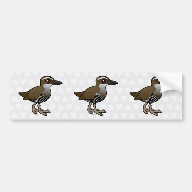 Birdorable Guam stång Bildekal (Framsidan)