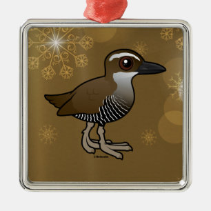 Birdorable Guam stång Julgransprydnad Metall