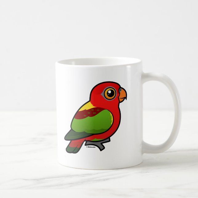 Birdorable Gult-drog tillbaka loryen Kaffemugg (Höger)