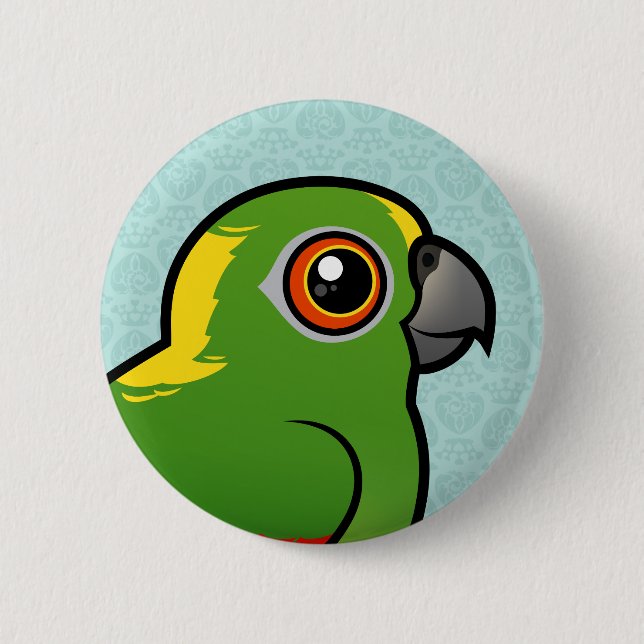 Birdorable Gult-napedpapegoja Knapp (Framsida)