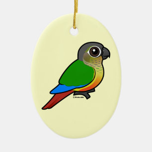 Birdorable Gult-sid Conure Julgransprydnad Keramik