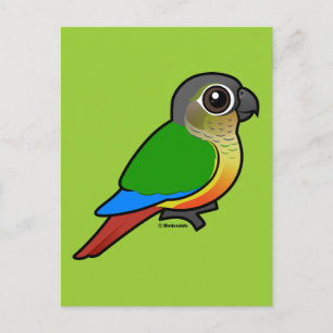 Birdorable Gult Sided Conure Vykort