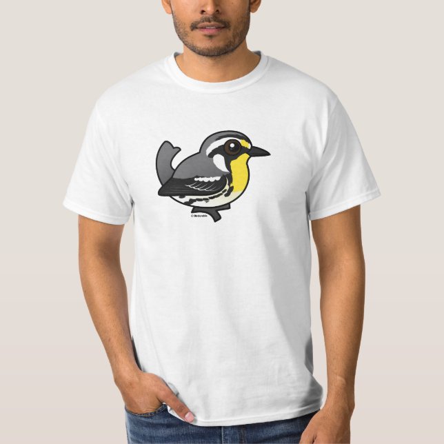 Birdorable Gult-throated sångare T Shirt (Framsida)