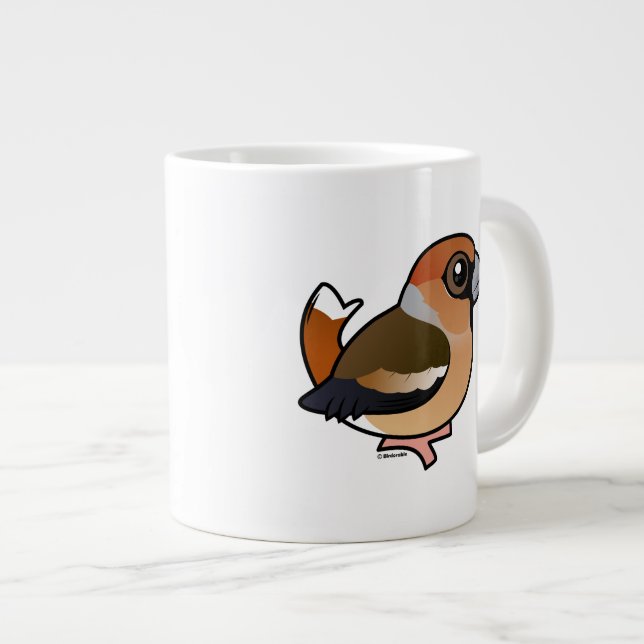 Birdorable Hawfinch Jumbo Mugg (Framsida höger)