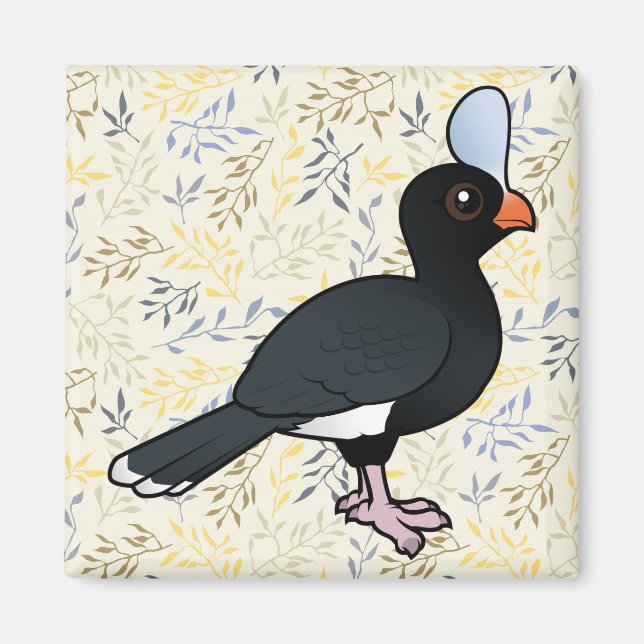Birdorable Helmeted Curassow Magnet (Framsidan)