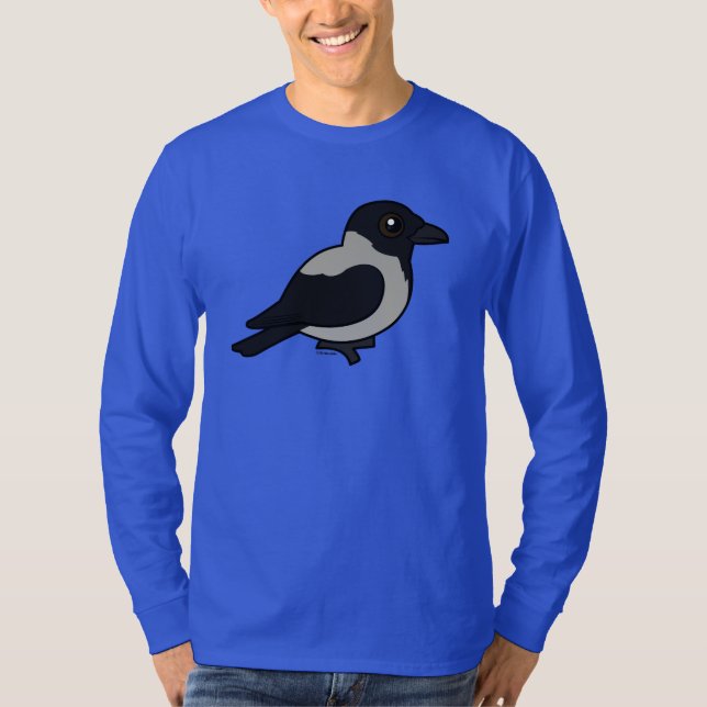 Birdorable Hooded kråka T-shirt (Framsida)