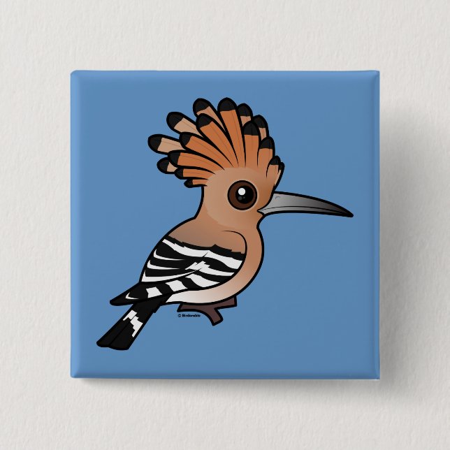Birdorable Hoopoe Knapp (Framsida)