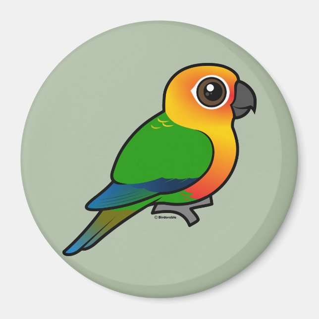 Birdorable Jandaya Parakeet Magnet (Framsidan)
