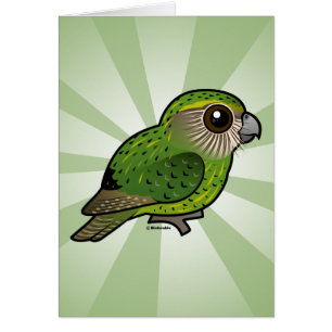 Birdorable Kakapo Hälsningskort
