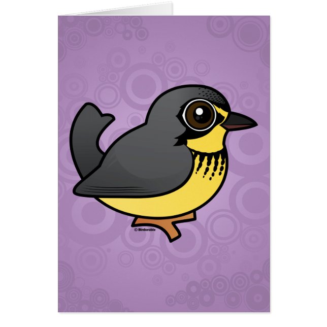 Birdorable Kanada sångare Hälsningskort (Framsidan)
