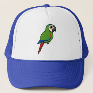Birdorable Kastanj-beklädde macawen Truckerkeps