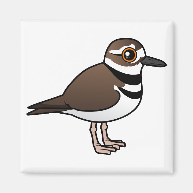 Birdorable Killdeer Magnet (Framsidan)