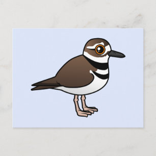 Birdorable Killdeer Vykort