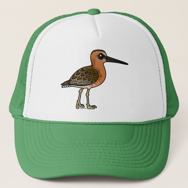 Birdorable Kort-fakturerade dowitcheren Truckerkeps (Framsida)