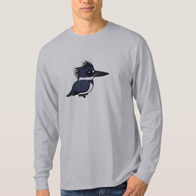 Birdorable köt kingfisheren (manlign) t-shirt (Framsida)