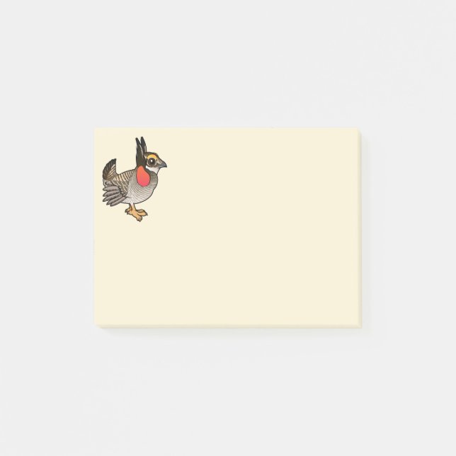 Birdorable Lesser Prärie-Höna Post-it Block (Framsida)