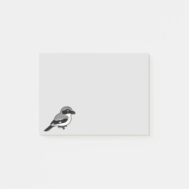 Birdorable Loggerhead Shrike Post-it Block (Framsida)