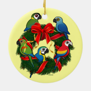 Birdorable Macaws-julkrans Julgransprydnad Keramik