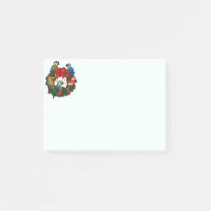 Birdorable Macaws-julkrans Post-it Block