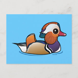 Birdorable Mandarin Anka Vykort