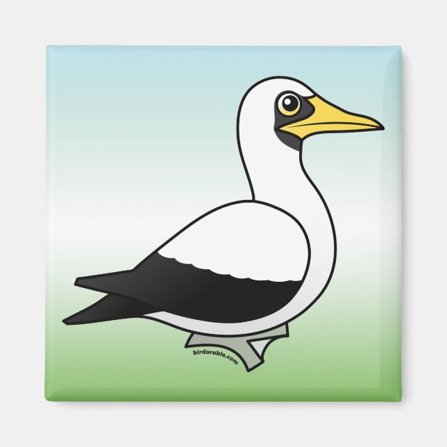 Birdorable Mask Booby Magnet (Framsidan)