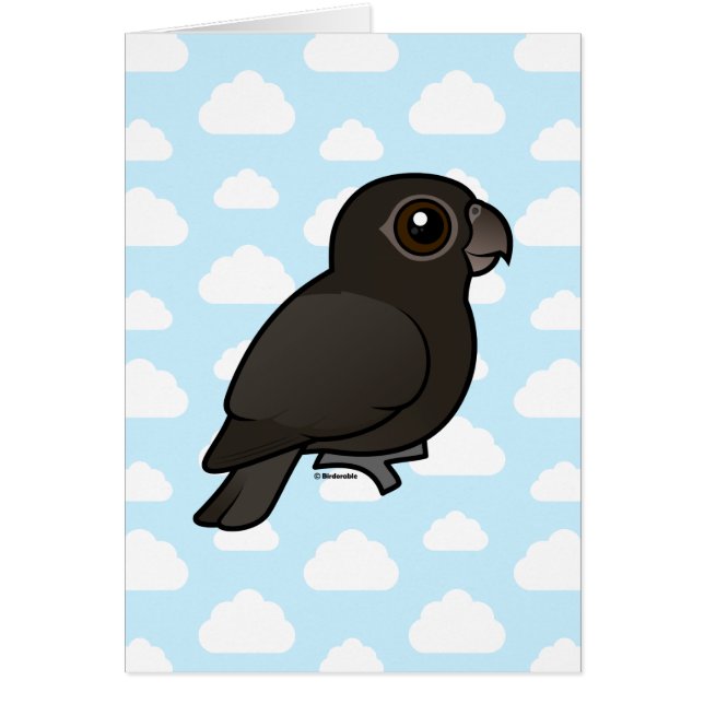 Birdorable mer underbar Vasa-Papegoja Hälsningskort (Framsidan)