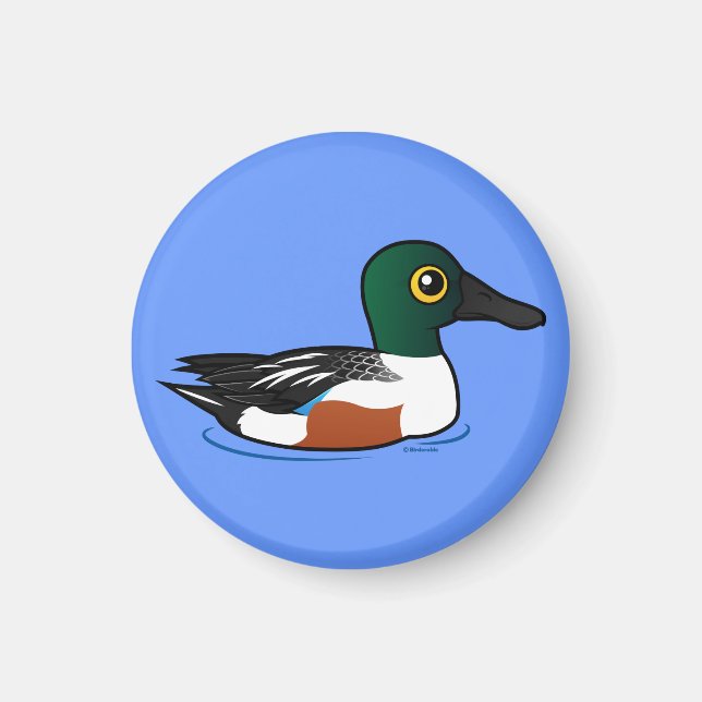 Birdorable Northern Shoveler Magnet (Framsidan)