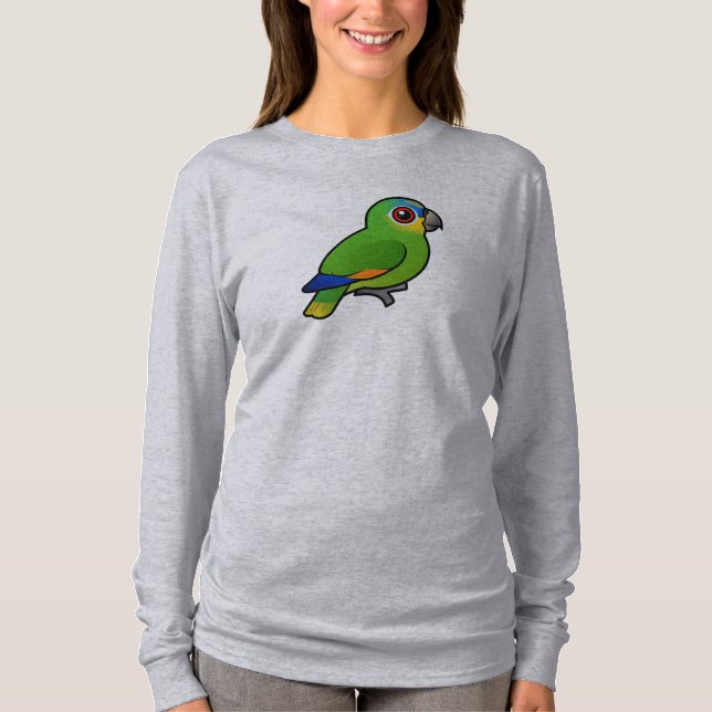 Birdorable Orange-påskyndad amason Tee Shirt (Framsida)
