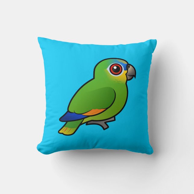 Birdorable Orange-winged Amazon Kudde (Framsida)