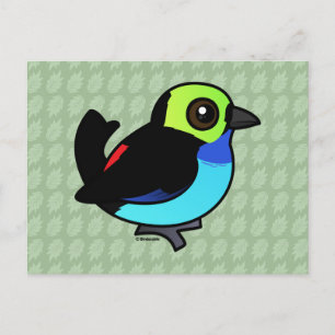 Birdorable Paradise Tanager Vykort