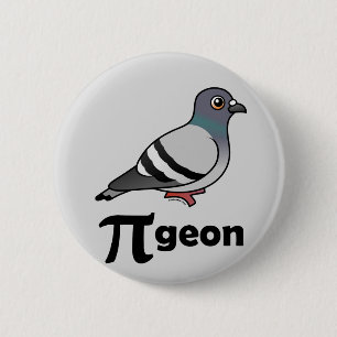 Birdorable PI-geon/duva Pi Knapp