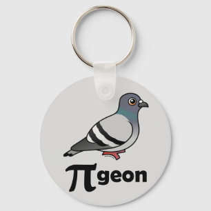 Birdorable PI-geon/duva Pi Nyckelring