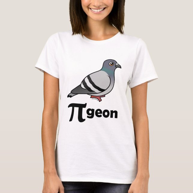 Birdorable PI-geon/duva Pi T-shirt (Framsida)