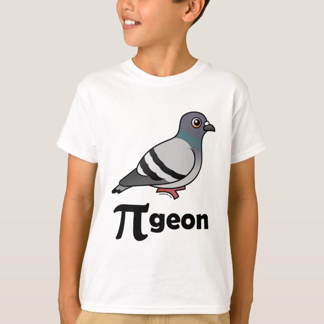 Birdorable PI-geon/duva Pi T-shirt (Framsida)
