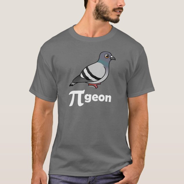 Birdorable PI-geon/Pigeon Pi T-shirt (Framsida)