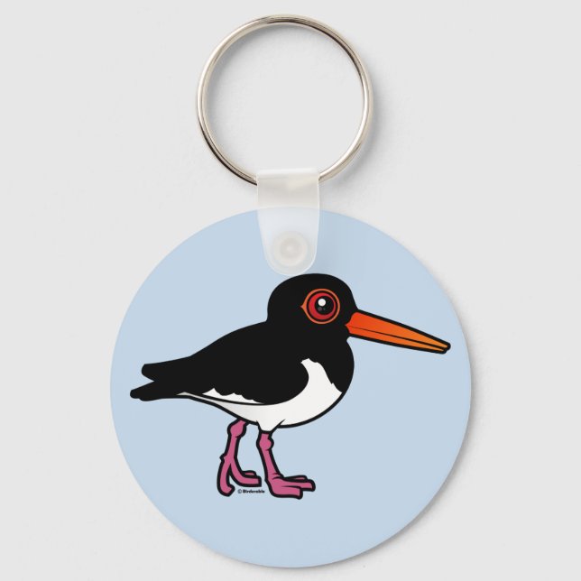 Birdorable Pied Oystercatcher Nyckelring (Framsida)