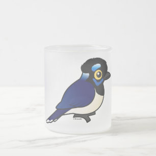 Birdorable Plysch-krönade Jay Frostad Glasmugg