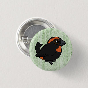 Birdorable Puerto Rican Bullfinch Tecknad Bird Knapp