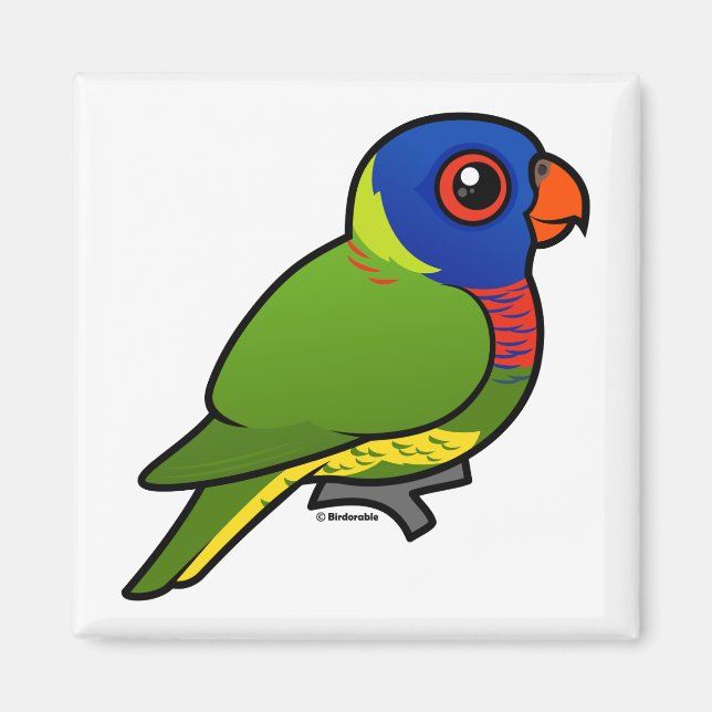 Birdorable Rainbow Lorikeet Magnet (Framsidan)