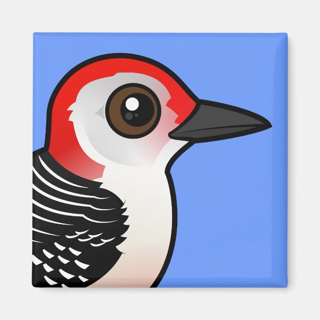 Birdorable Red-Bellied Woodpecker Magnet (Framsidan)