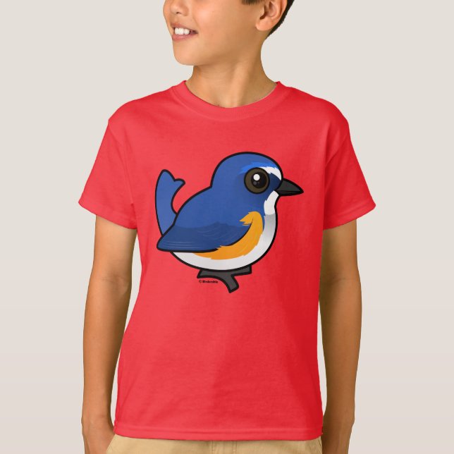 Birdorable Red-flanked Bluetail Tee (Framsida)