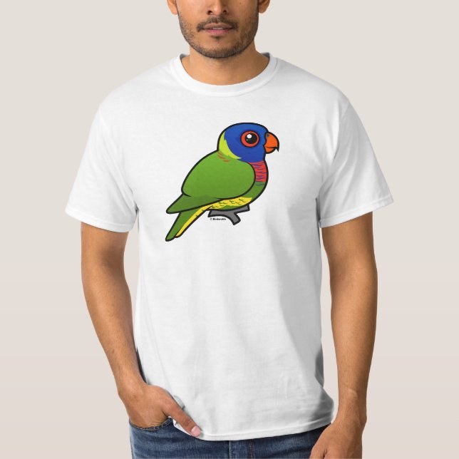 Birdorable regnbåge Lorikeet T-shirt (Framsida)