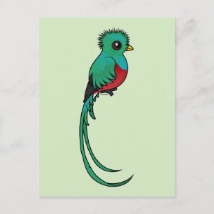Birdorable Resplendent Quetzal Vykort