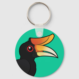 Birdorable Rhinoceros Hornbill Nyckelring