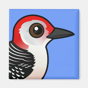 Birdorable Röd-buktade hackspetten Magnet