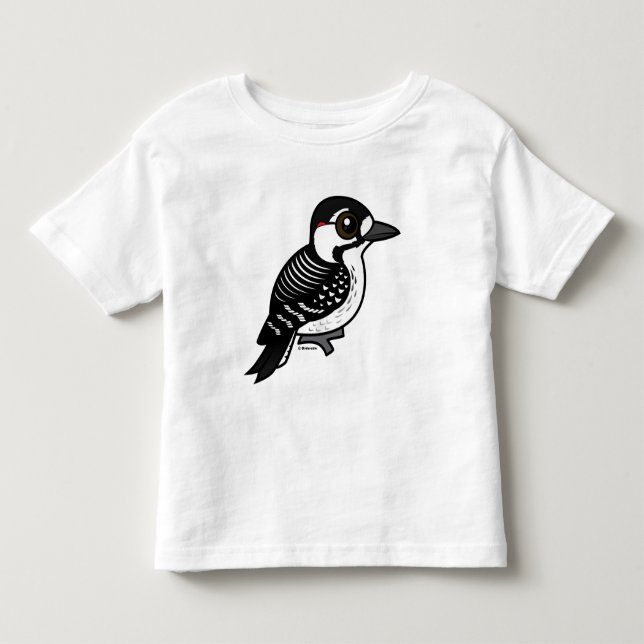 Birdorable Röd-cockaded hackspett Tee (Framsida)