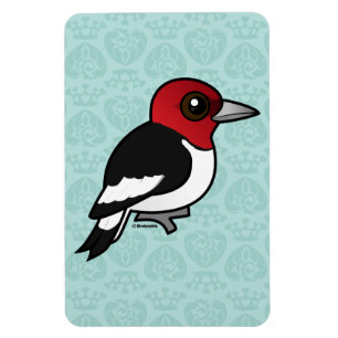 Birdorable Röd-hövdad hackspett Magnet